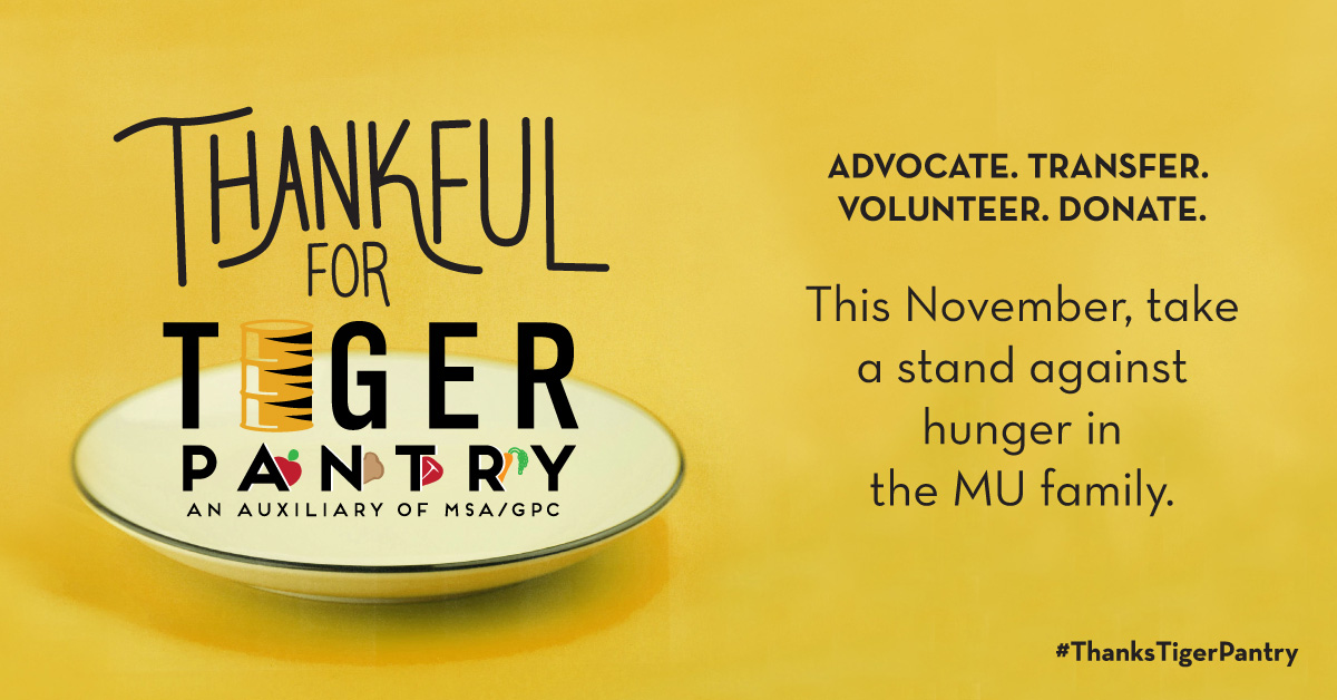 Thankful for Tiger Pantry is LIVE! // Tiger Pantry // University of